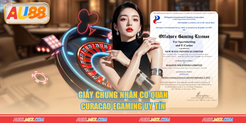 Giấy chứng nhận cơ quan Curacao eGaming uy tín